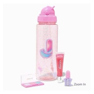 SEALED Claire's Initial J Water Bottle Makeup Set Birthday Christmas Valentine's
